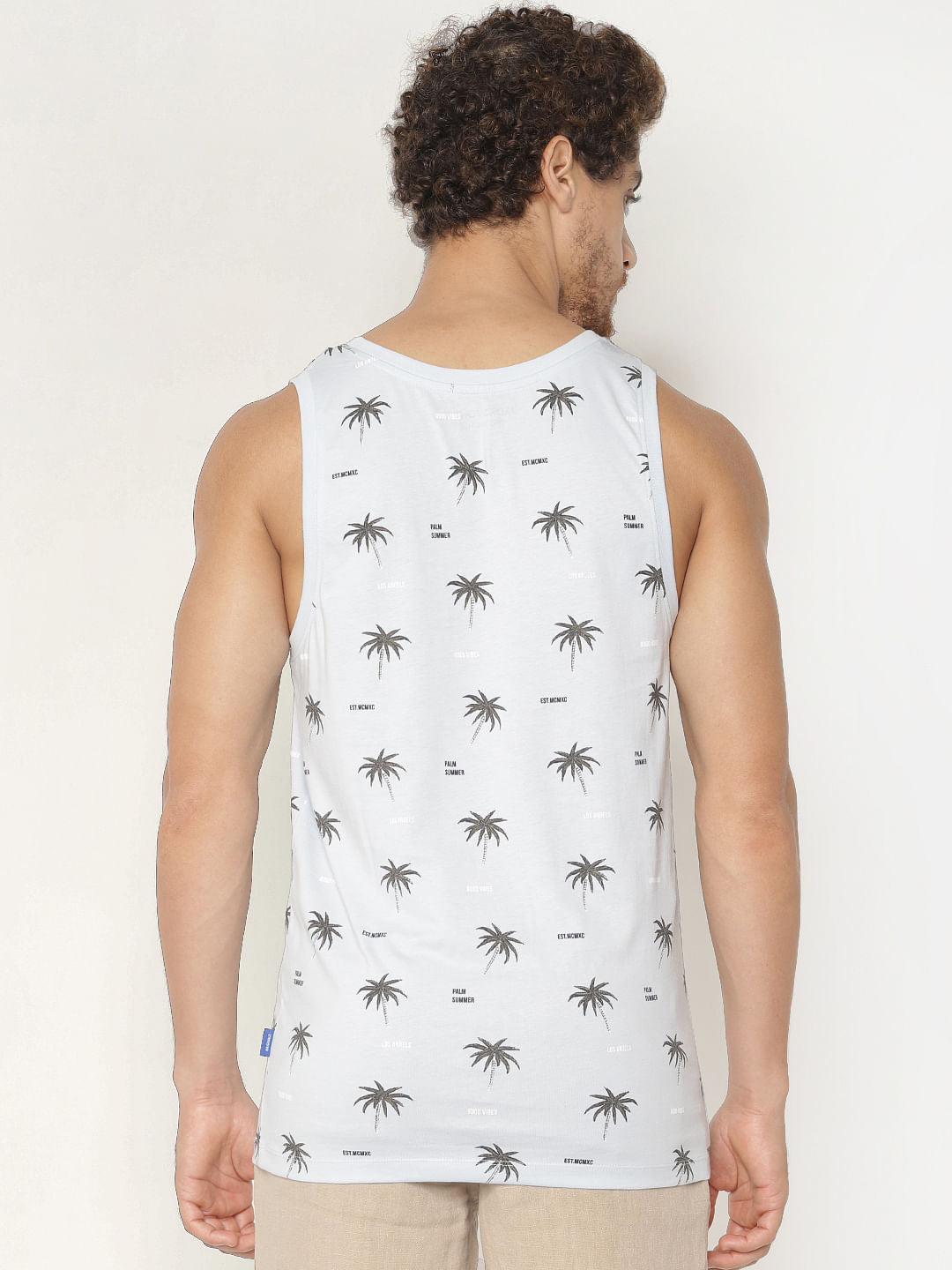 Blue All Over Print Tank Top