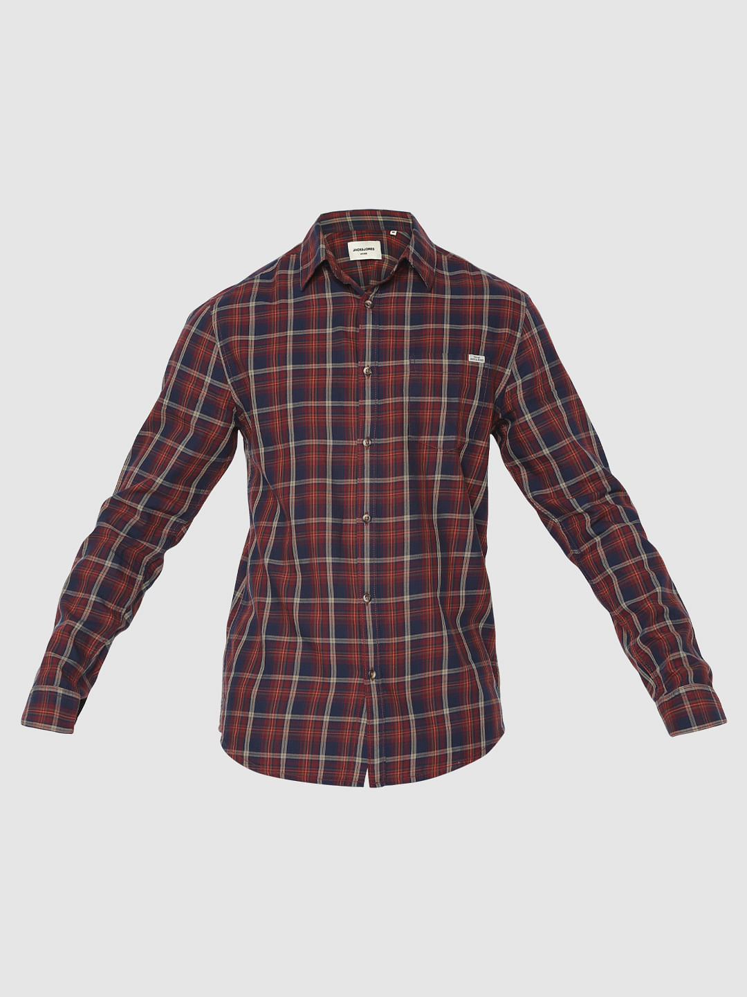 Red Check Full Sleeves Shirt