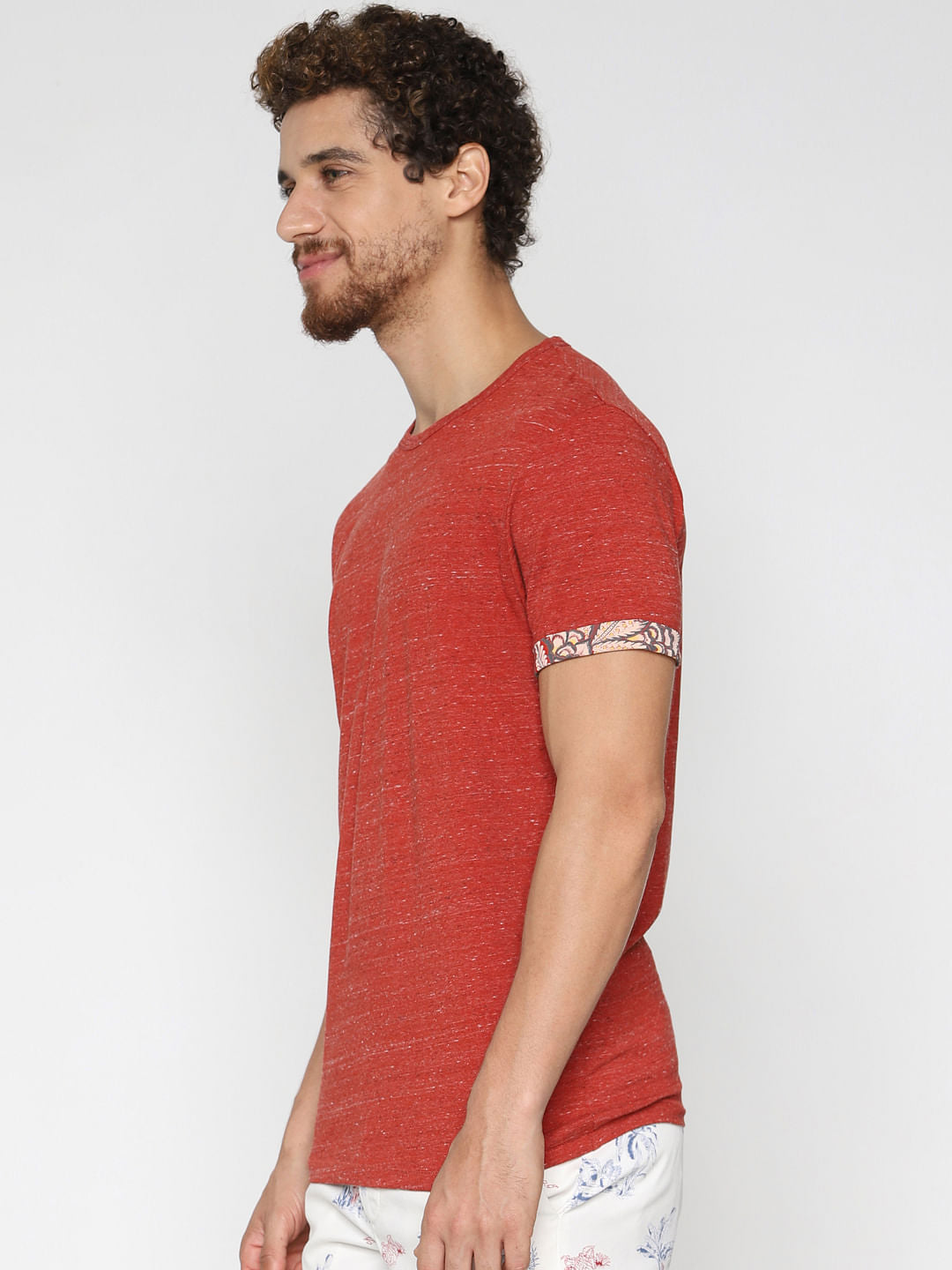 Red Crew Neck T-Shirt
