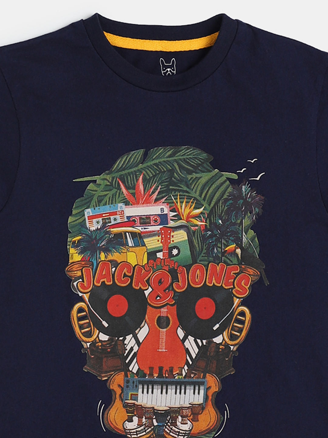 Boys Blue Graphic Print Crew Neck T-shirt