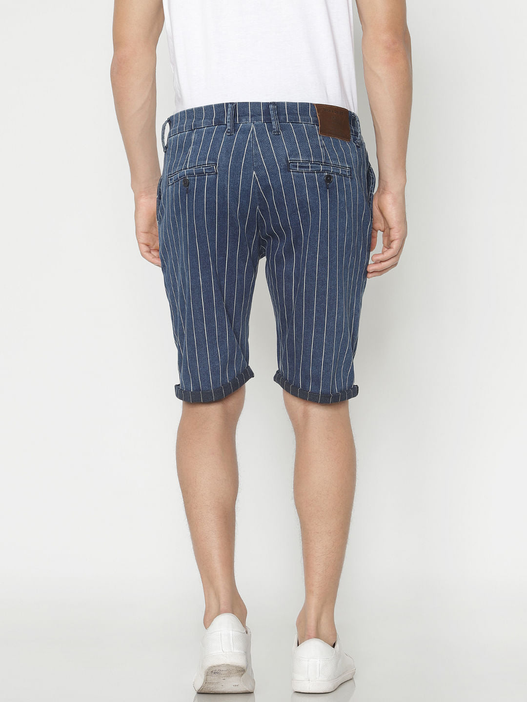 Blue Striped Shorts