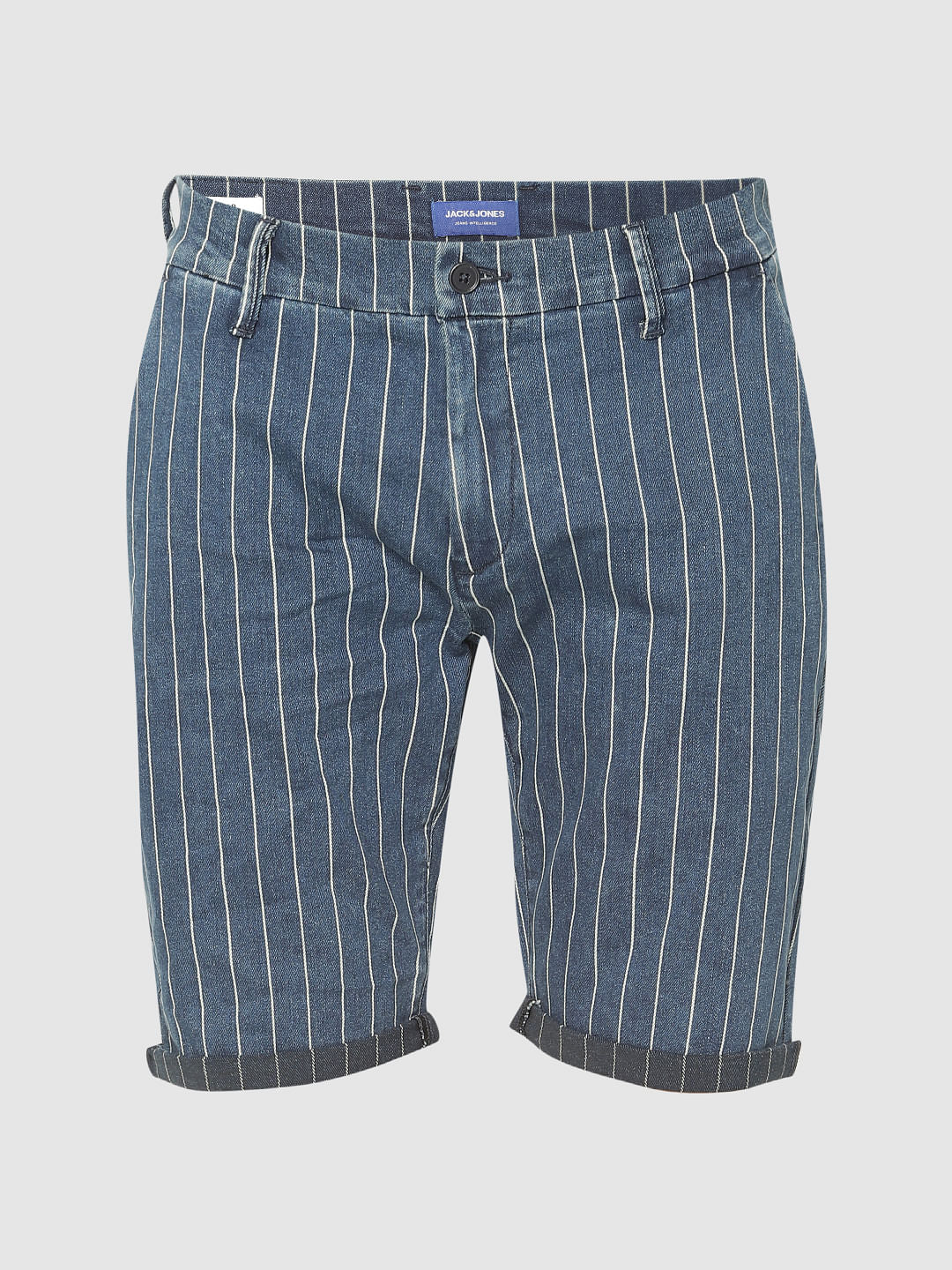 Blue Striped Shorts