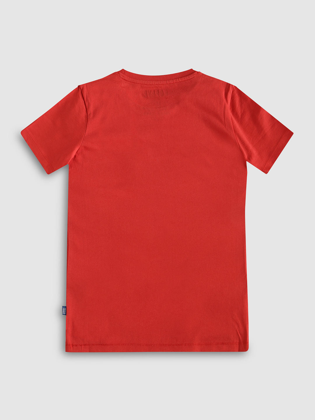 Boys X Popeye Red Printed Crew Neck T-Shirt