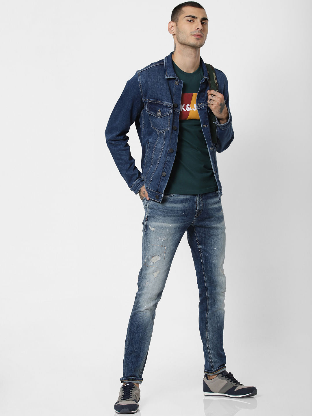 Blue Washed Denim Jacket