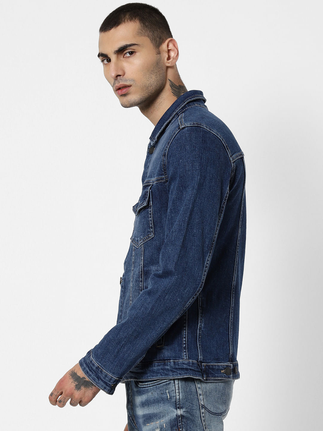 Blue Washed Denim Jacket