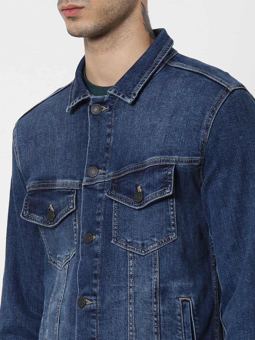 Blue Washed Denim Jacket