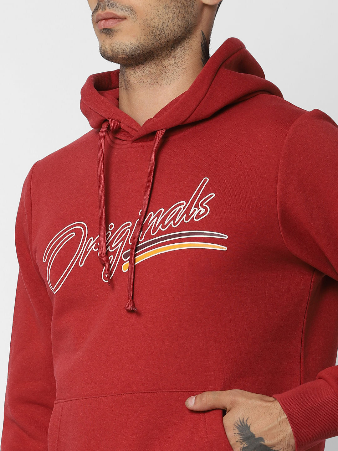 Red Hooded Sweatshirt