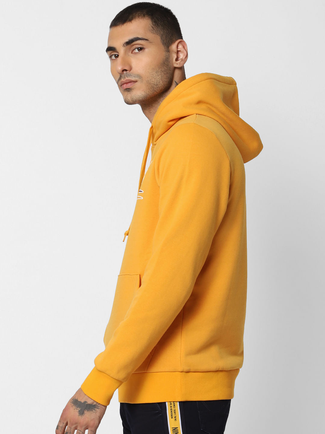 Yellow Hooded Sweatshirt