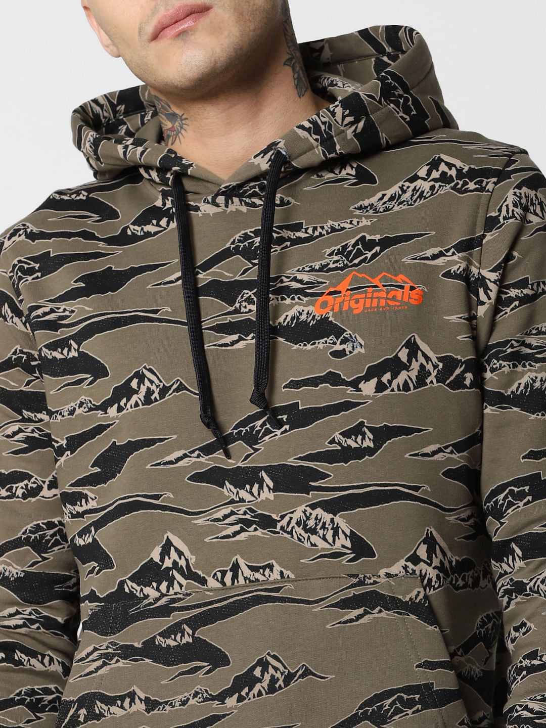 Green All Over Print Sweatshirt