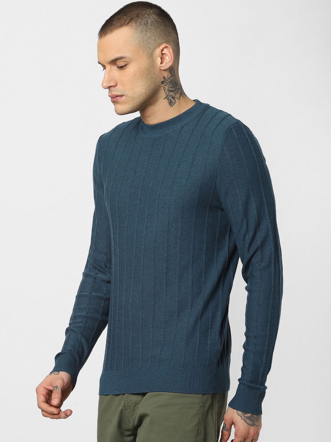 Blue Striped Pullover
