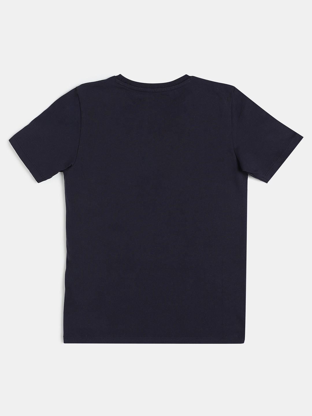 Boys Blue Graphic Print Crew Neck T-shirt