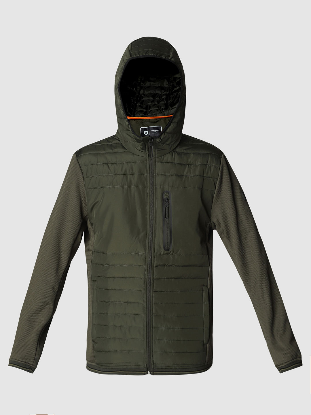 Green Hooded Puffer Jackets