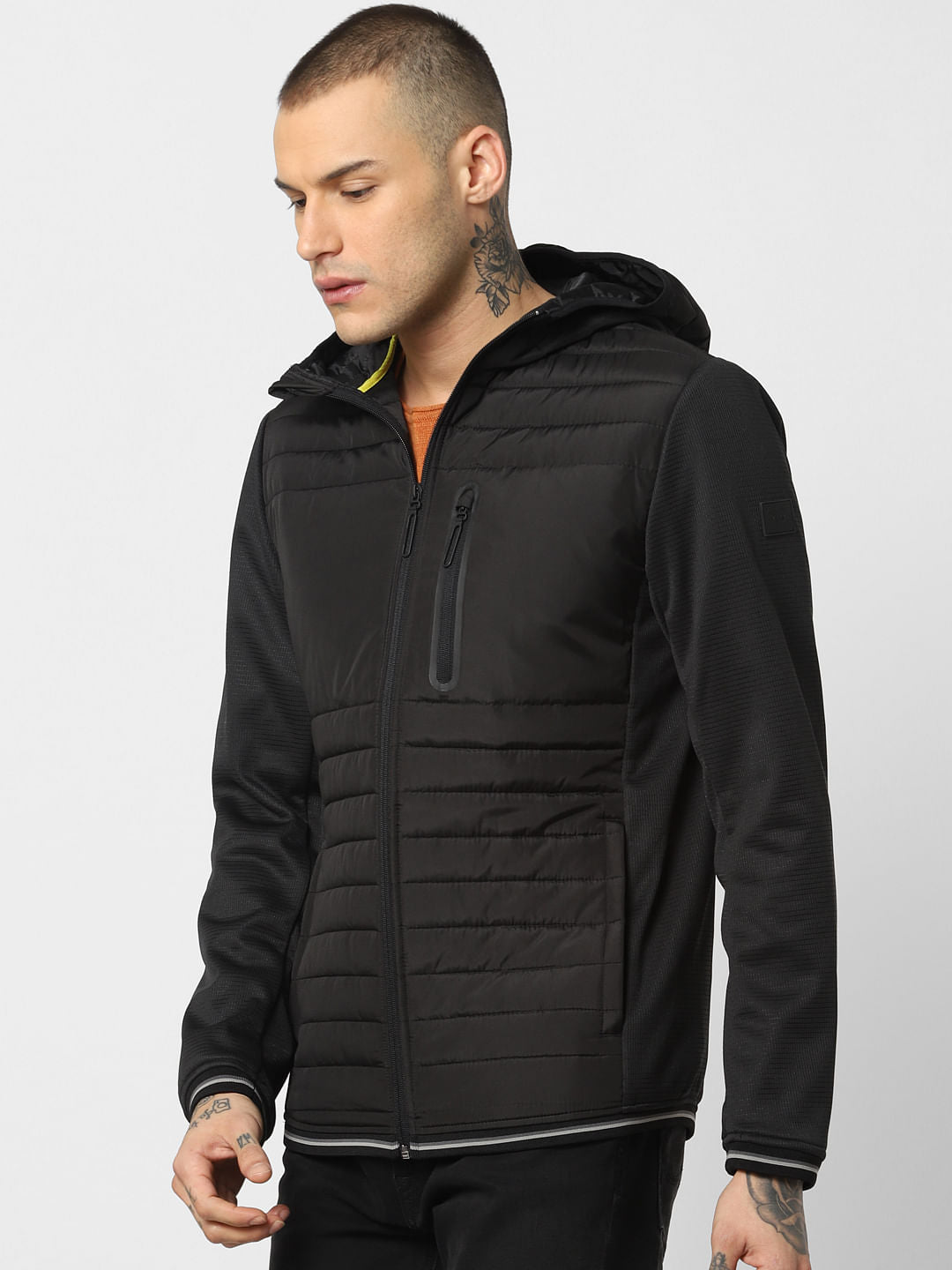 Black Hooded Puffer Jackets