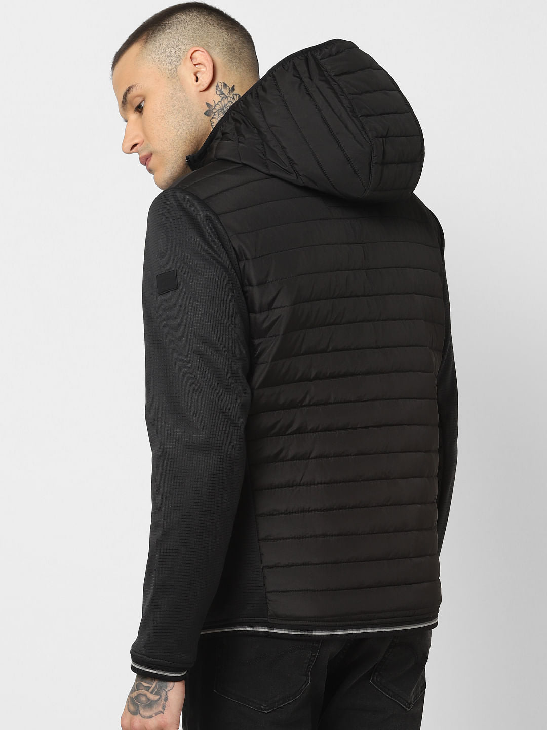 Black Hooded Puffer Jackets