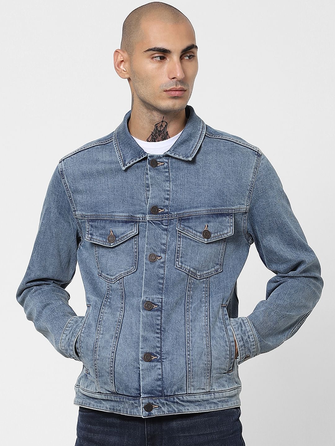 Blue Washed Denim Jacket