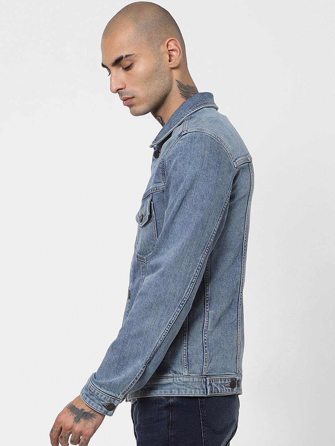 Blue Washed Denim Jacket