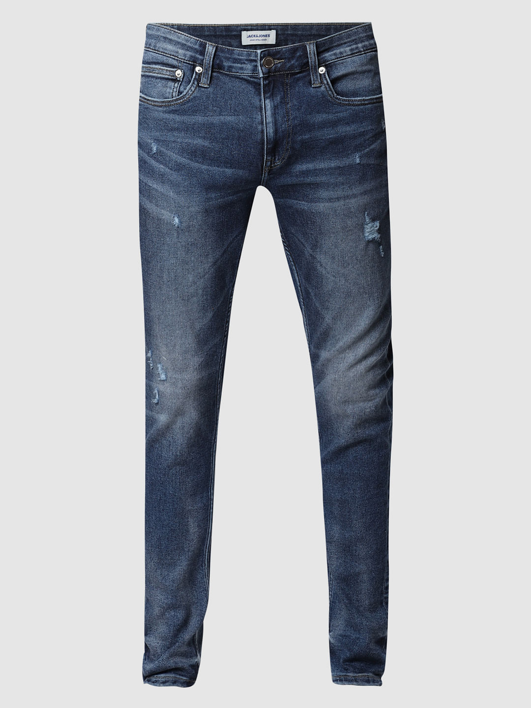 Dark Blue Low Rise Liam Skinny Fit Jeans