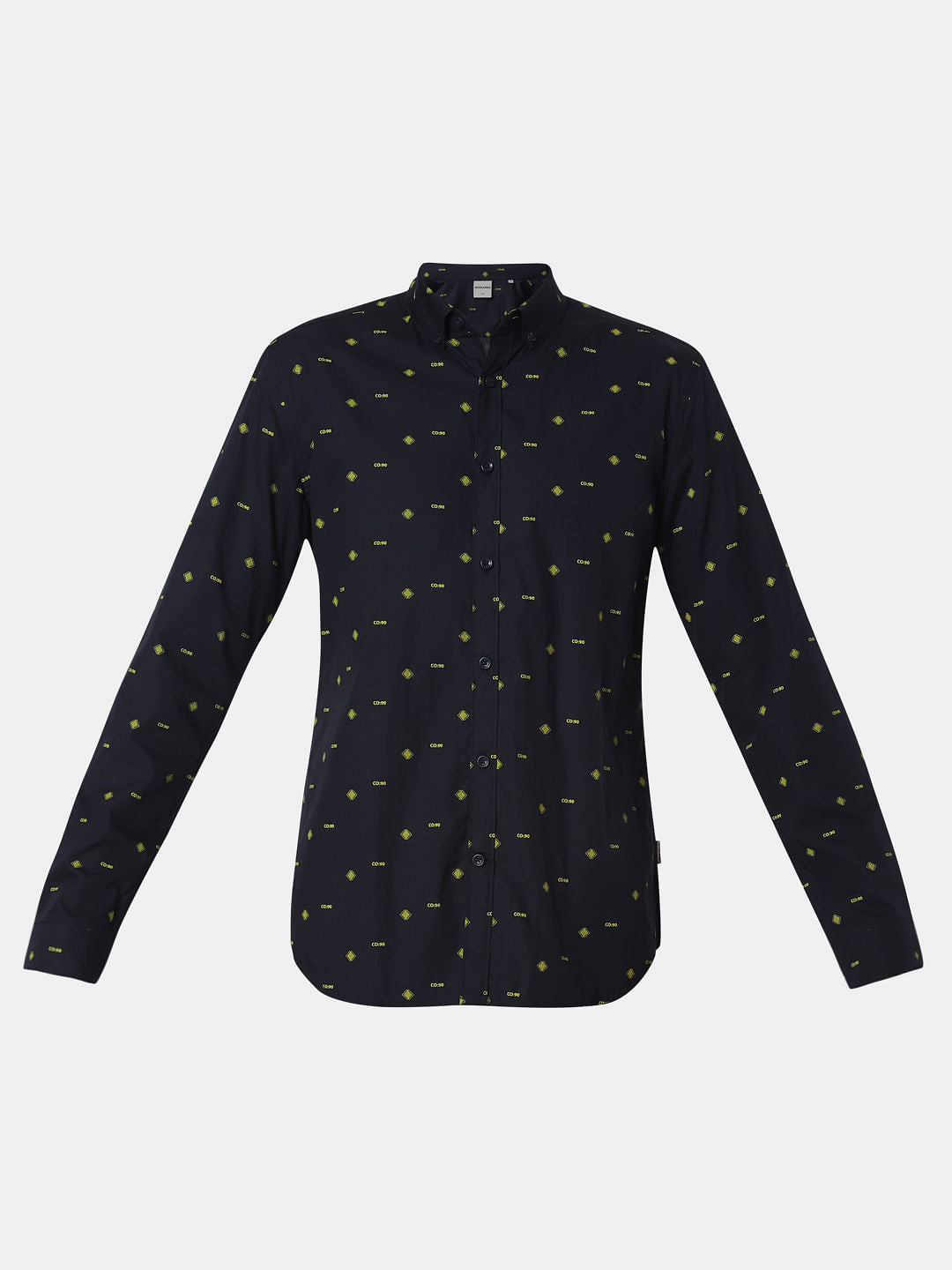 Blue All Over Print Full Sleeves Shirt