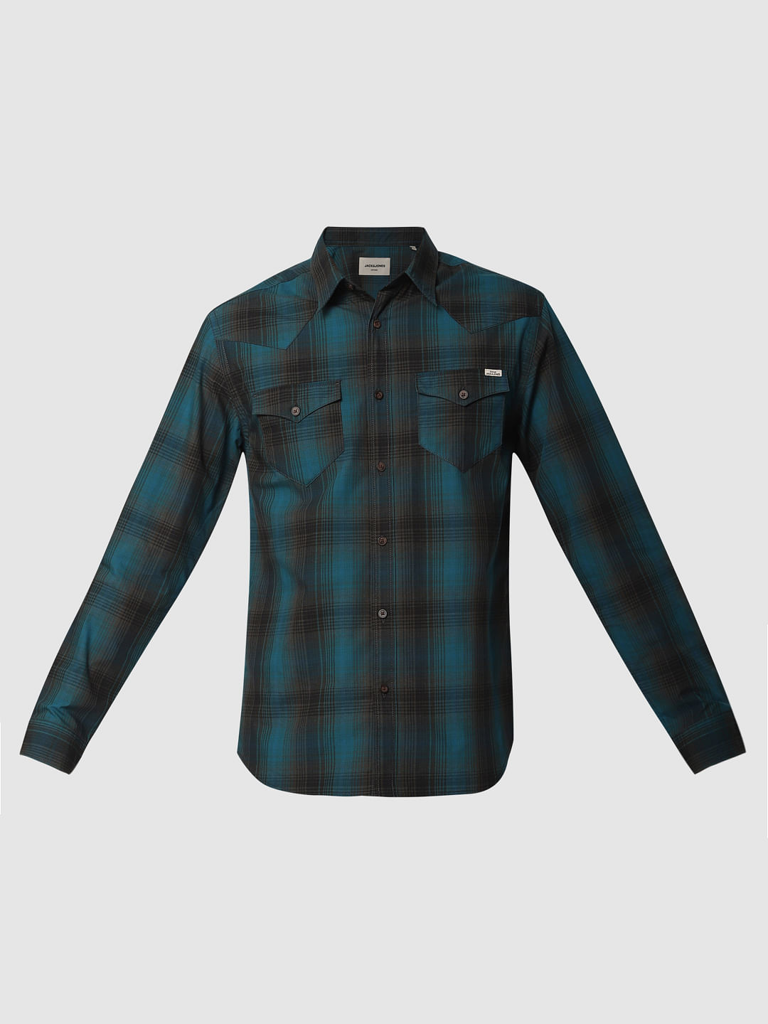 Blue Check Full Sleeves Shirt