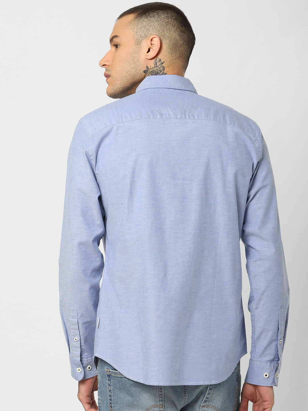 Blue Full Sleeves Shirt