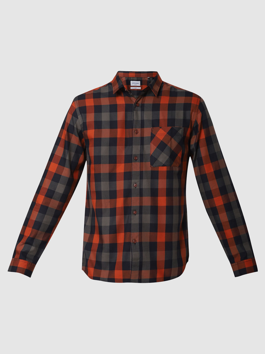 Rust Check Full Sleeves Shirt