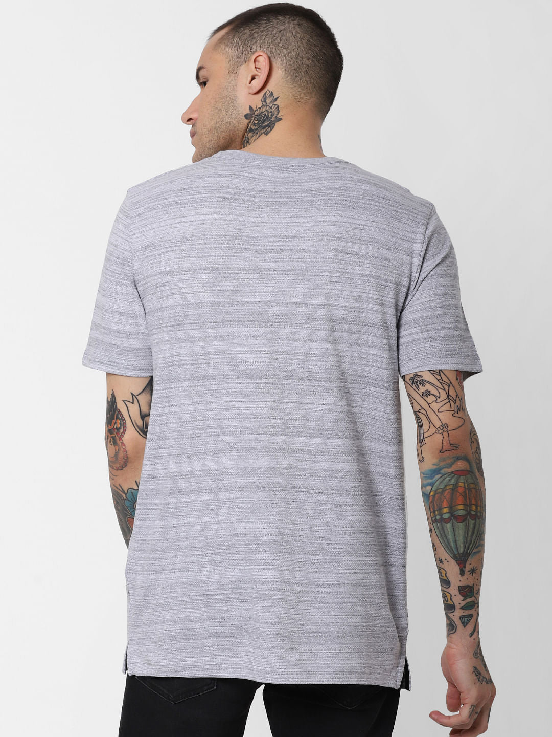 Light Grey Crew Neck T-Shirt