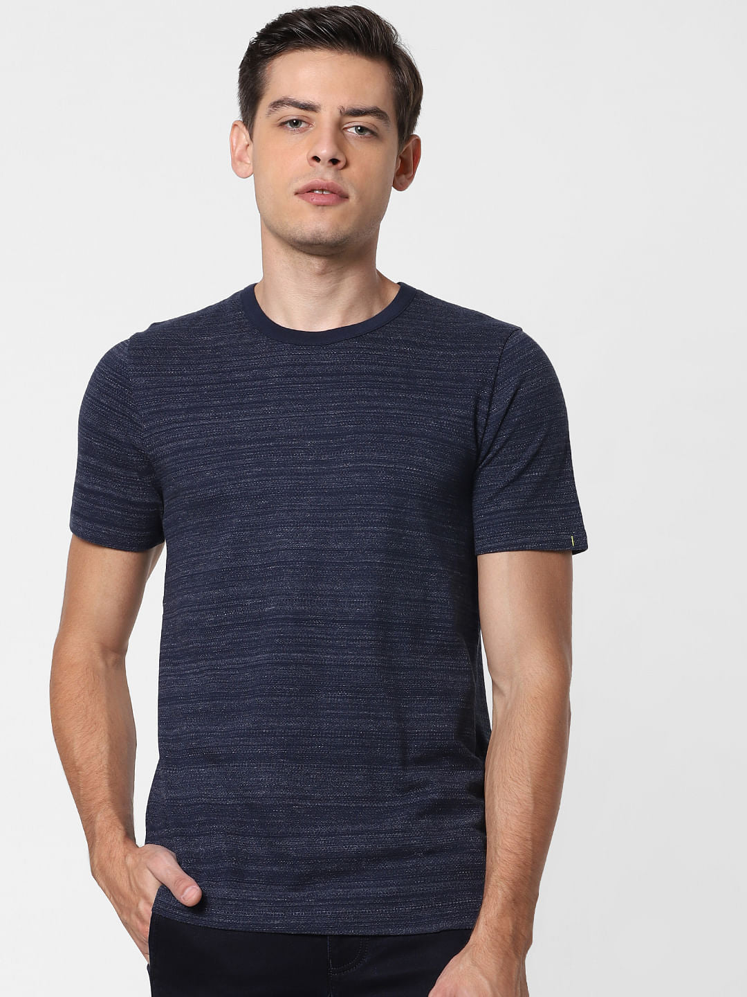 Dark Blue Crew Neck T-Shirt