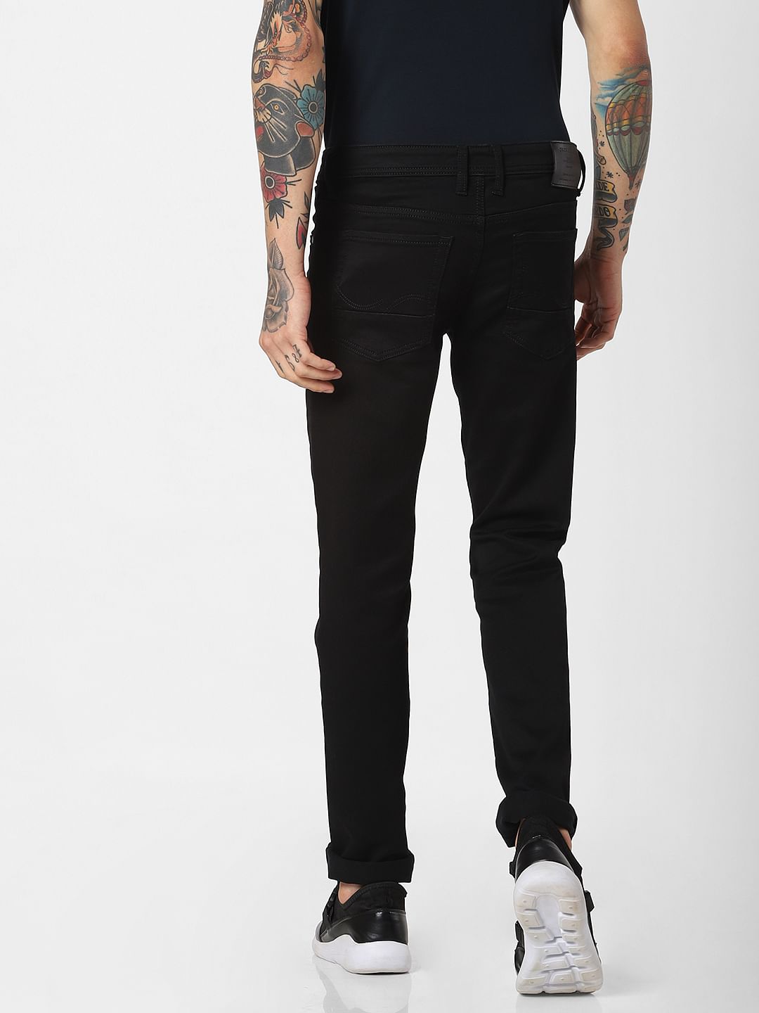 Black Low Rise 'Stay Black' Glenn Slim Jeans