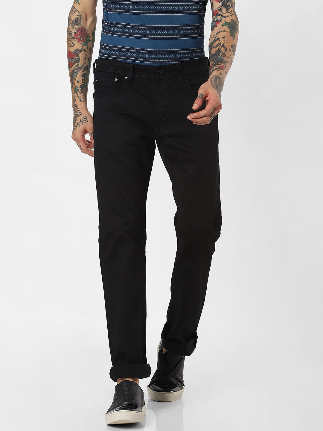 Black Clark Slim Fit Jeans