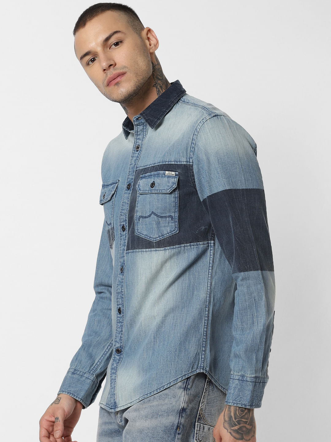 Blue Denim Full Sleeves Shirt
