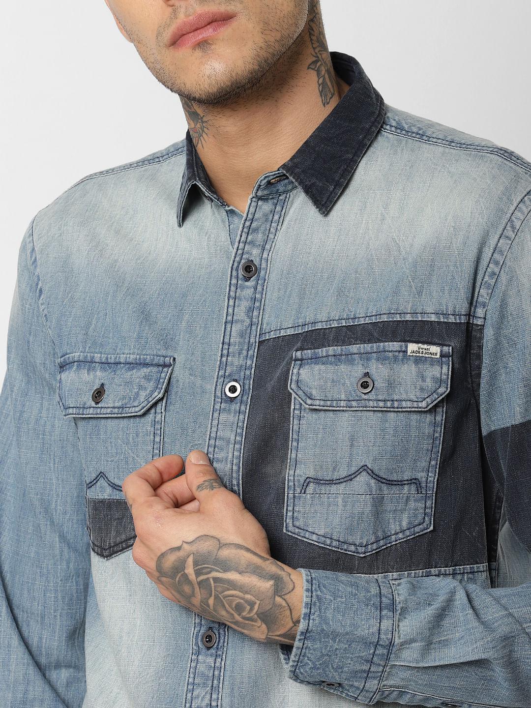 Blue Denim Full Sleeves Shirt