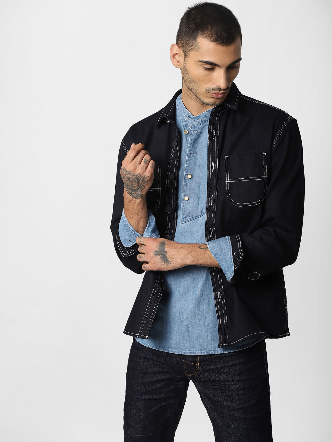 Blue Full Sleeves Shirt