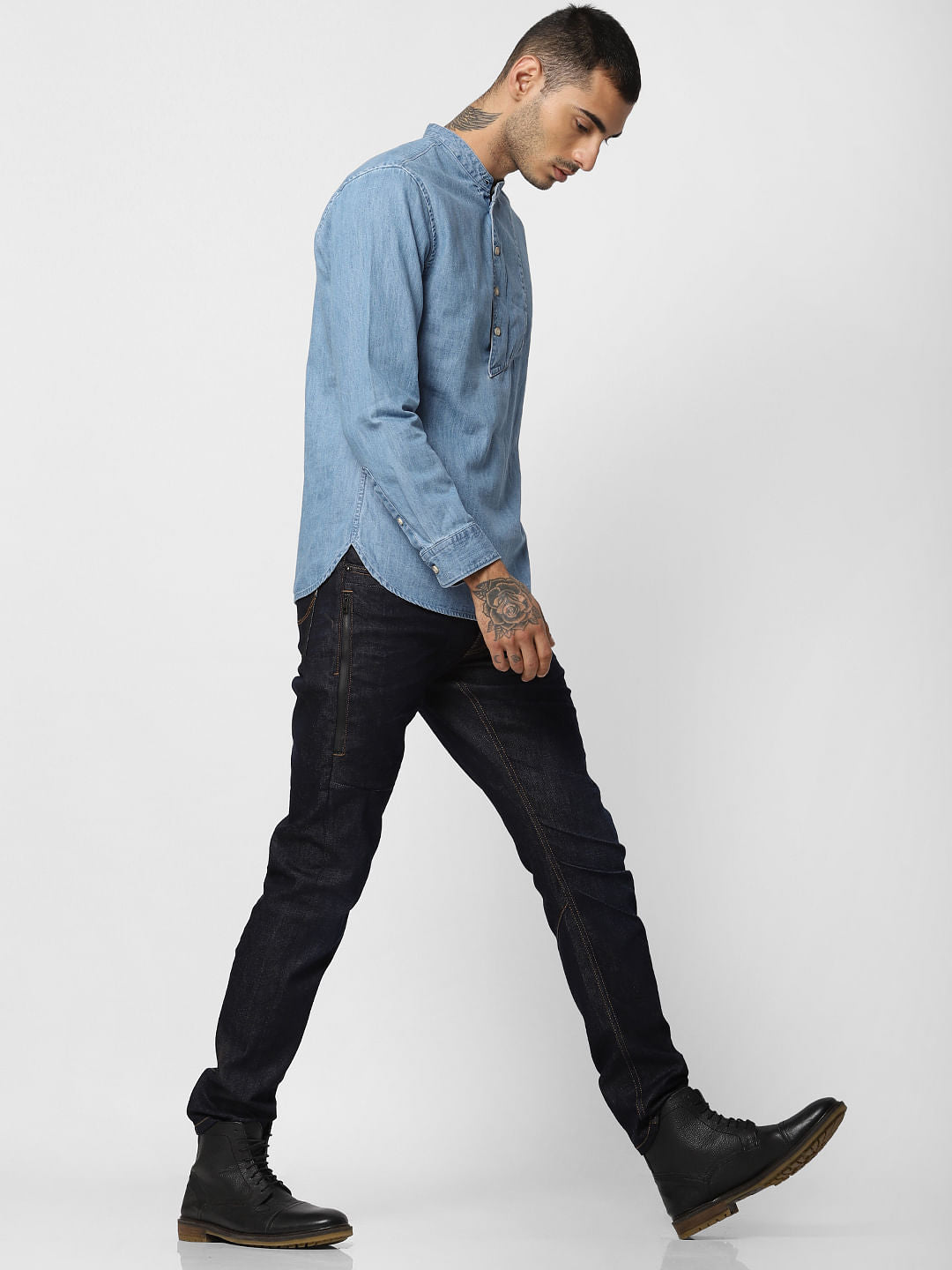 Blue Full Sleeves Shirt