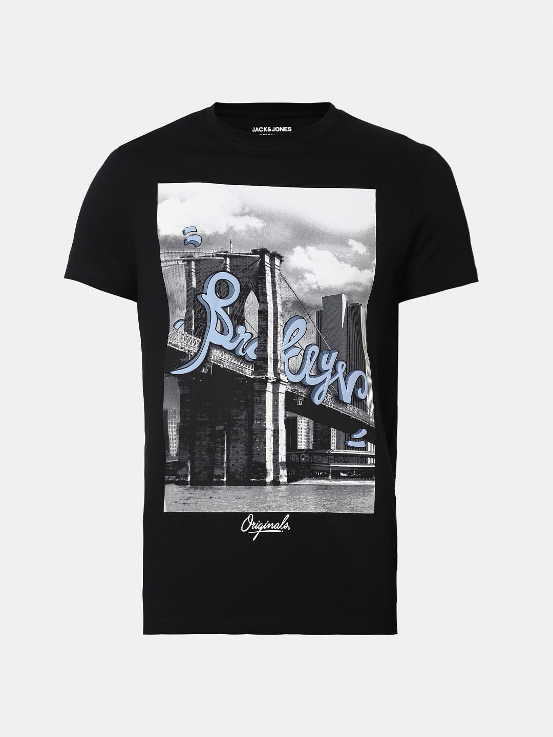 Black Brooklyn Bridge Crew Neck T-Shirt