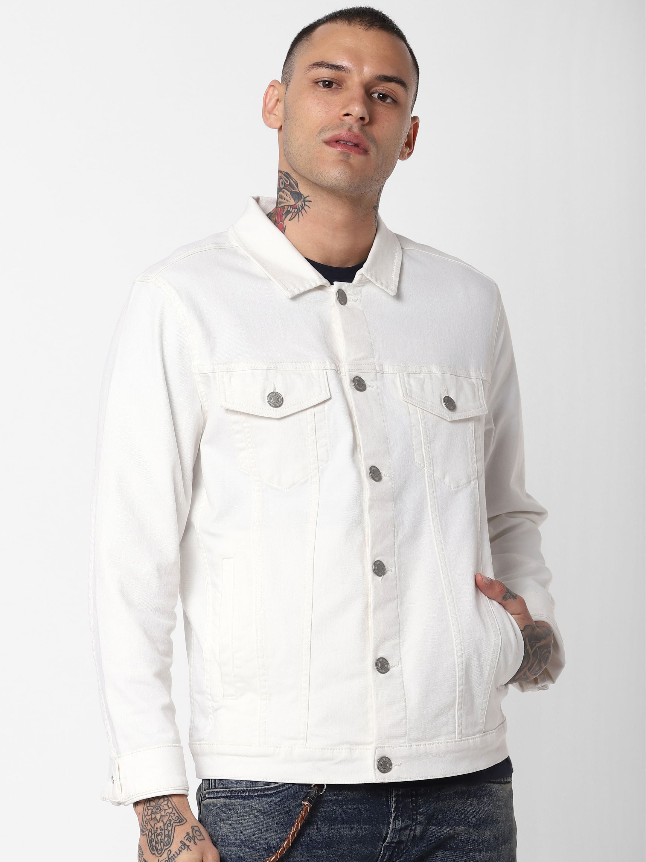 White Denim Jacket