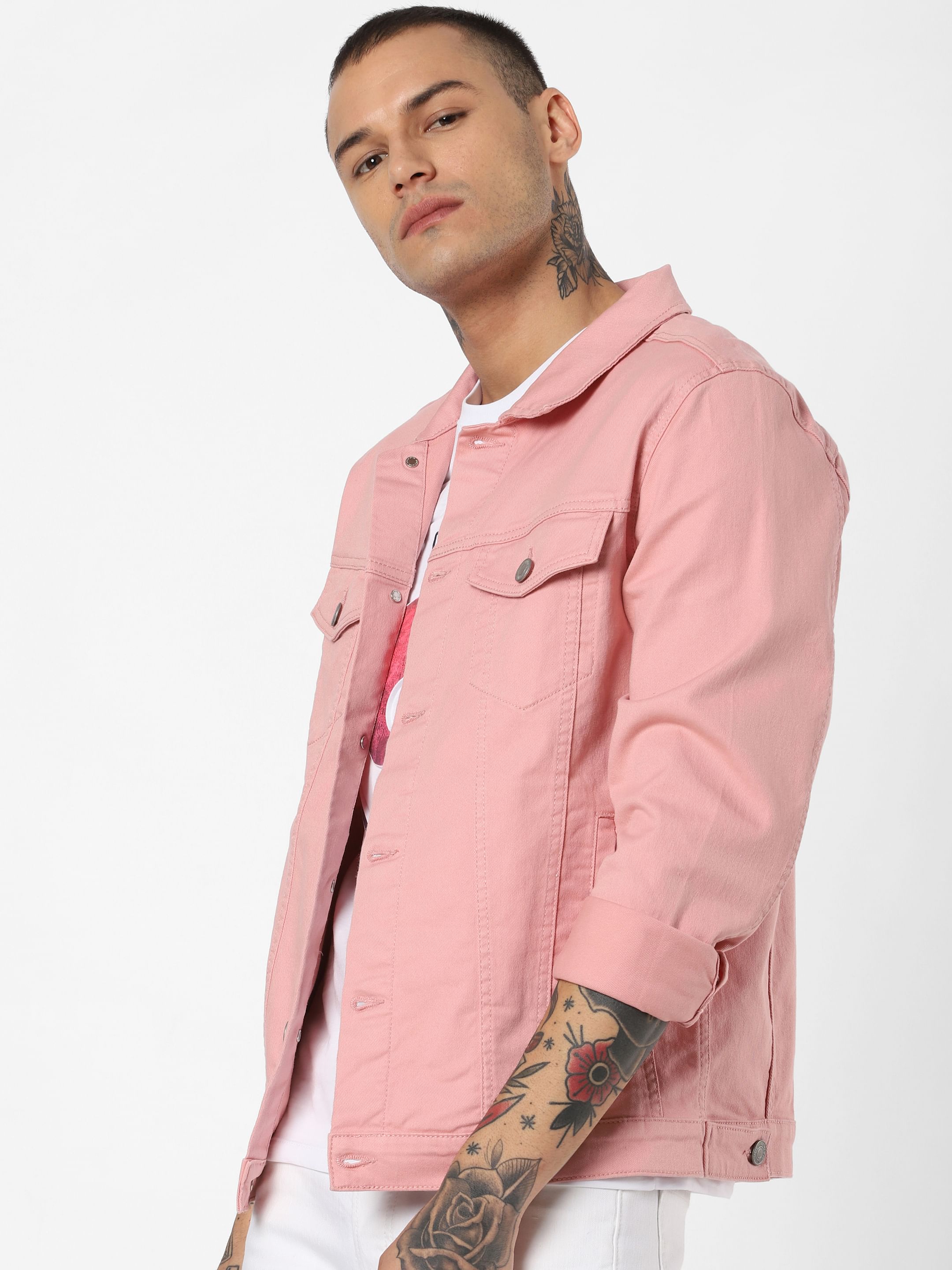 Pink Denim Jacket