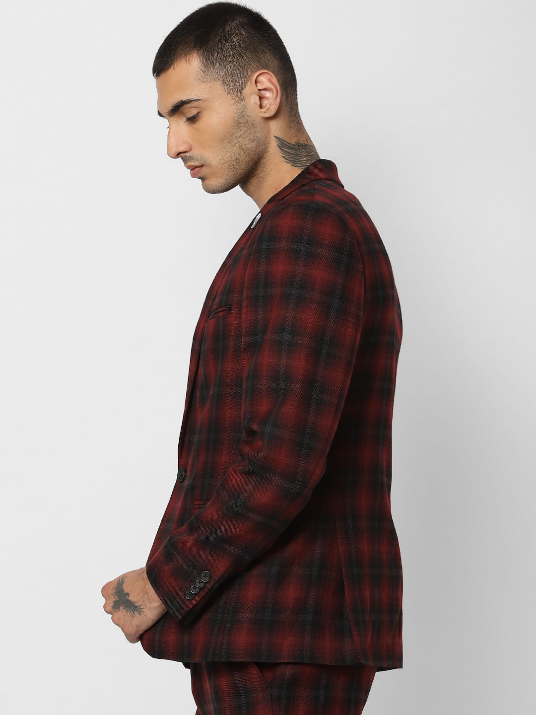 Red Check Blazer