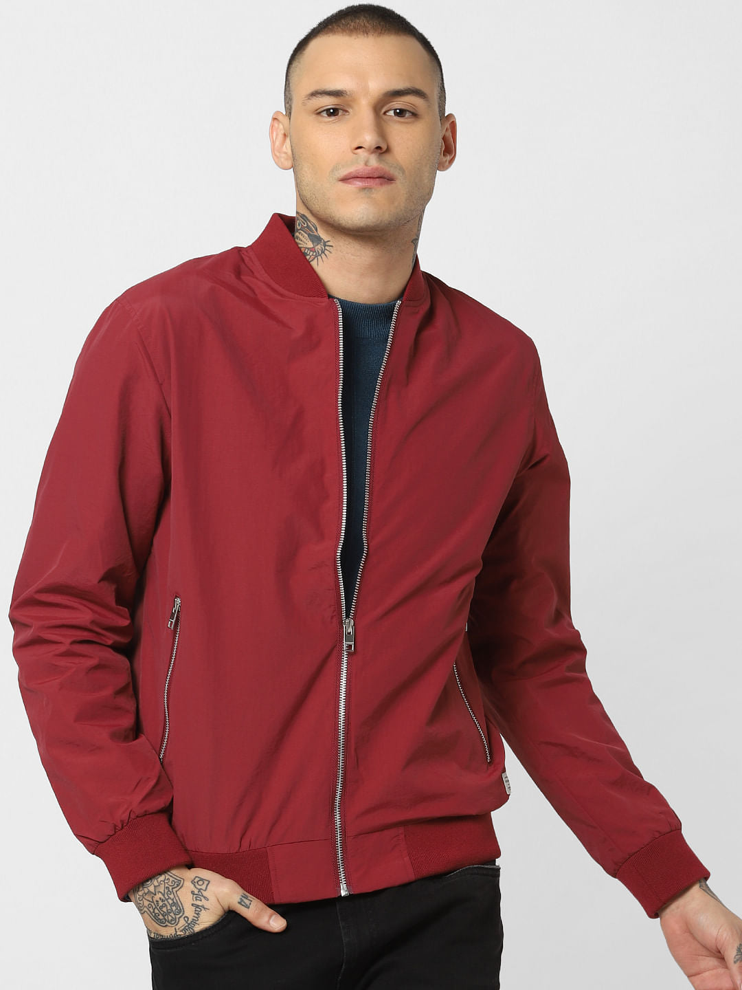 Red Bomber Jacket