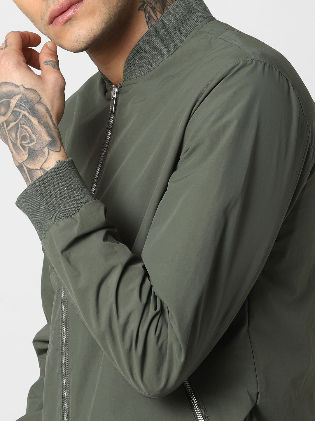 Green Bomber Jacket