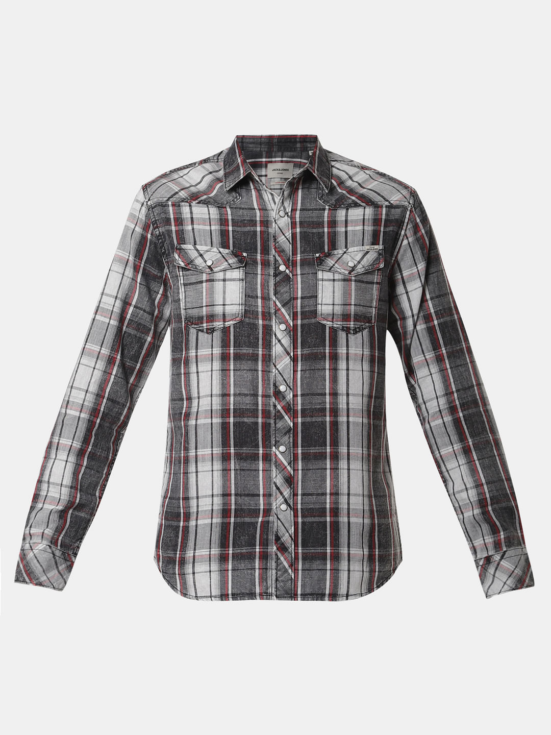Black Check Full Sleeves Shirt