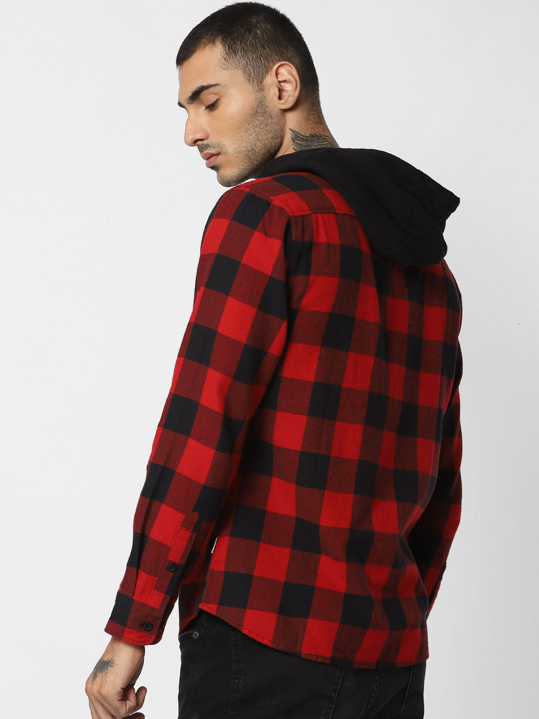 Red Check Full Sleeves Shirt