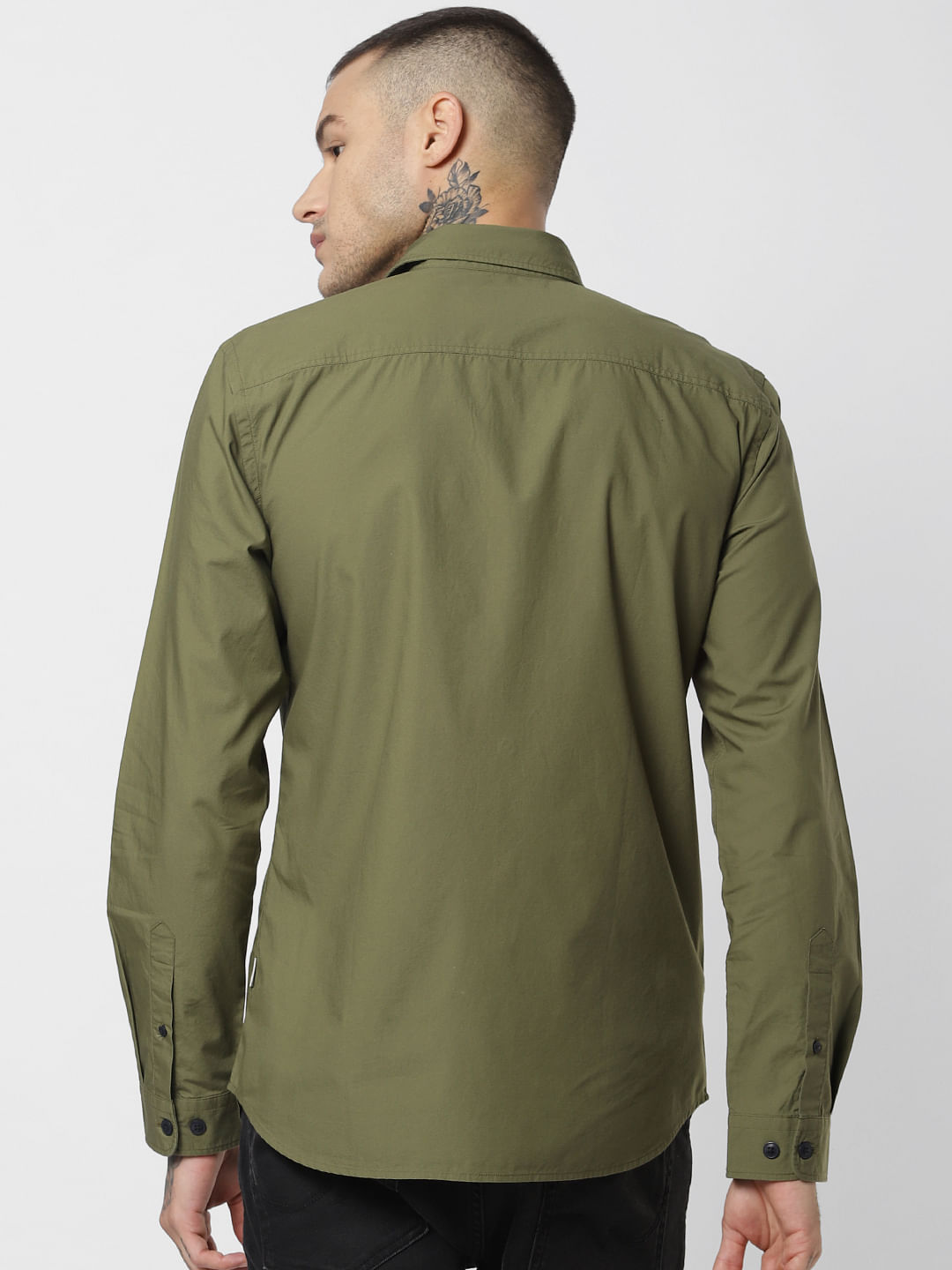 Green Full Sleeves Shirt