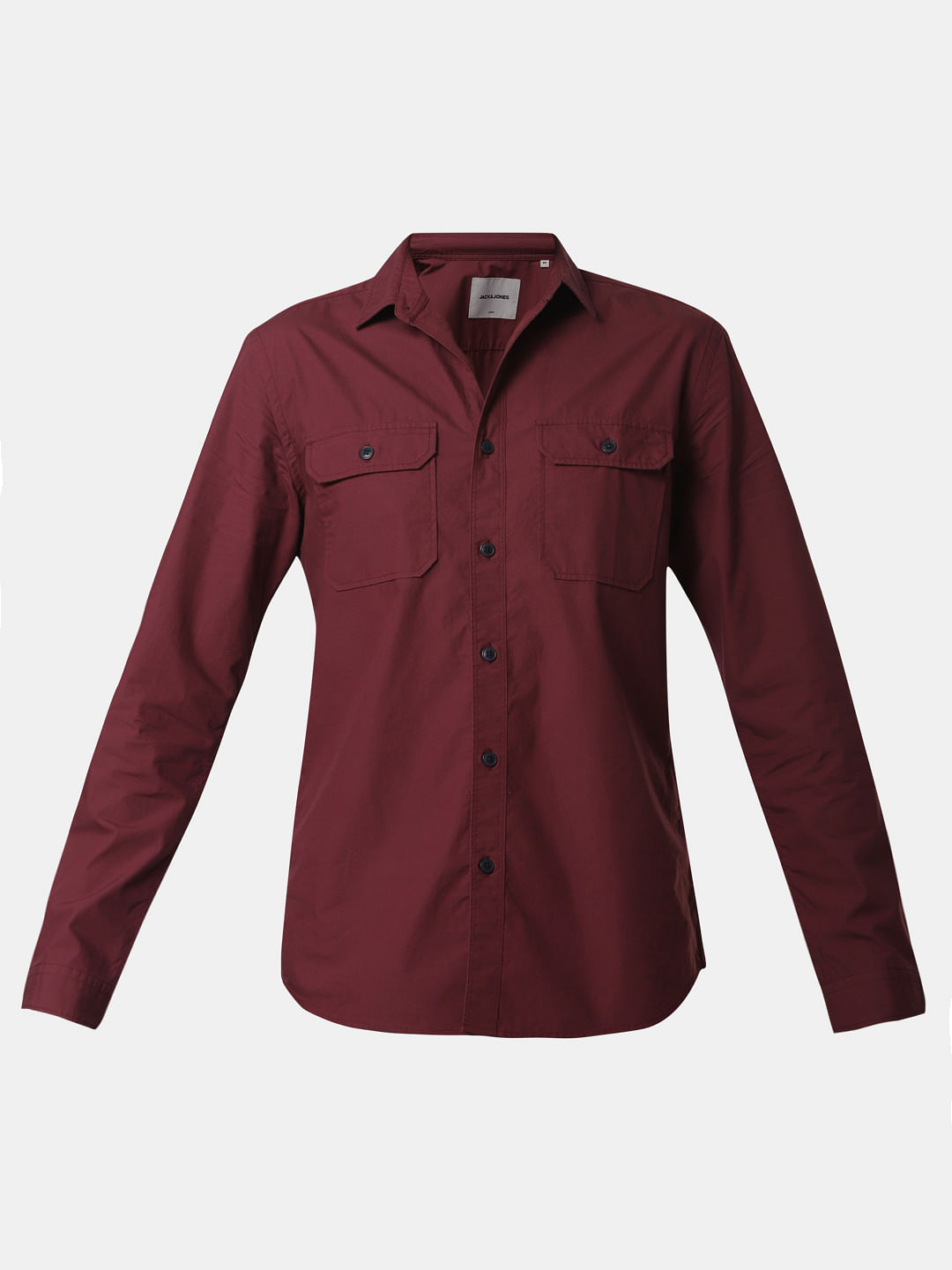 Burgundy Full Sleeves Shirt