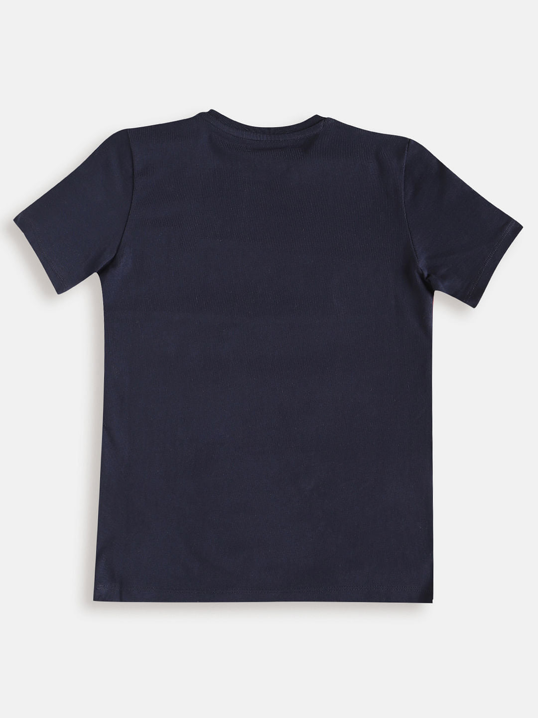 Boys Blue Logo Print Crew Neck T-shirt