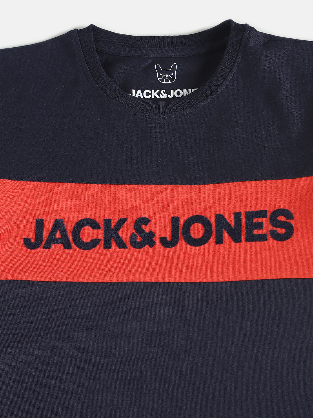 Boys Blue Logo Print Crew Neck T-shirt