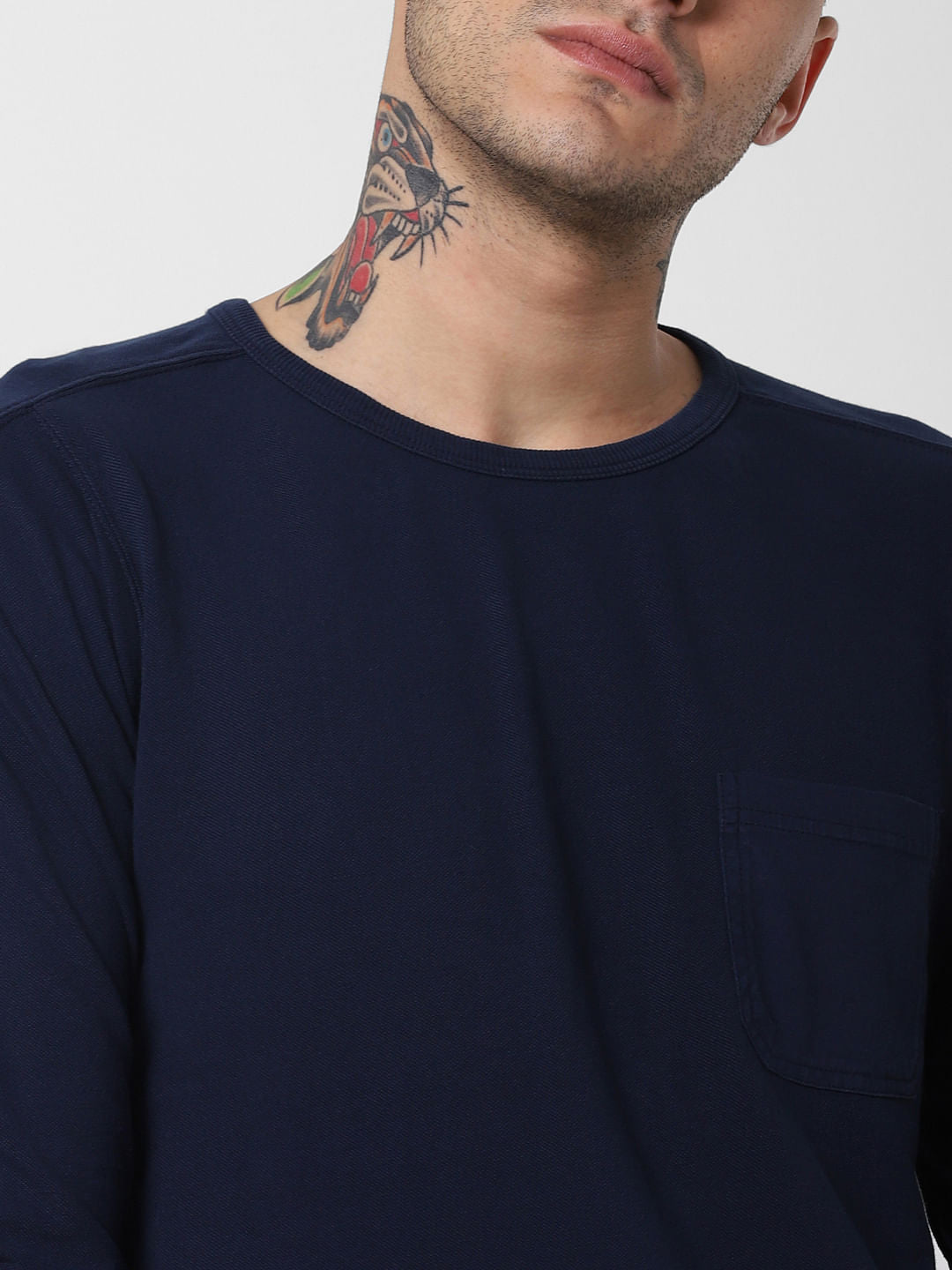 Navy Blue Crew Neck T-Shirt