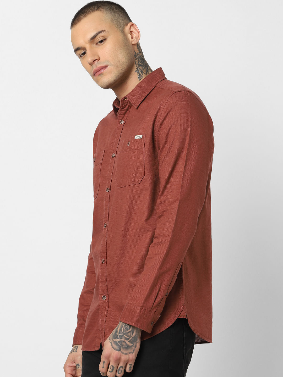 Brown Full Sleeves Shirt