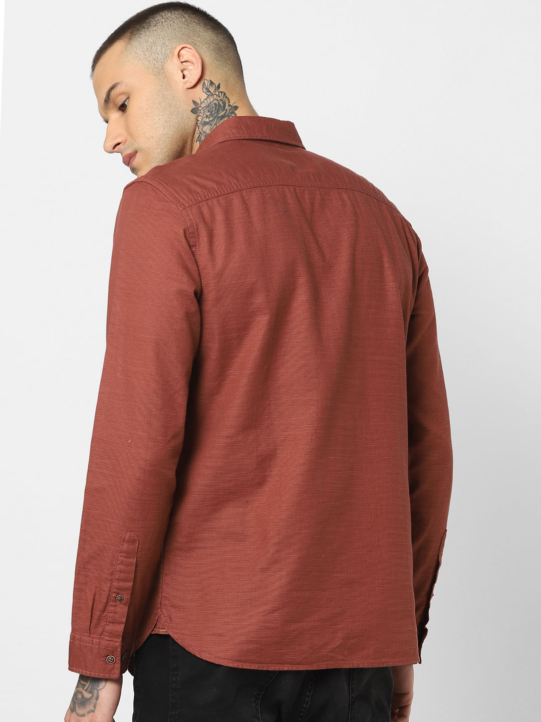 Brown Full Sleeves Shirt