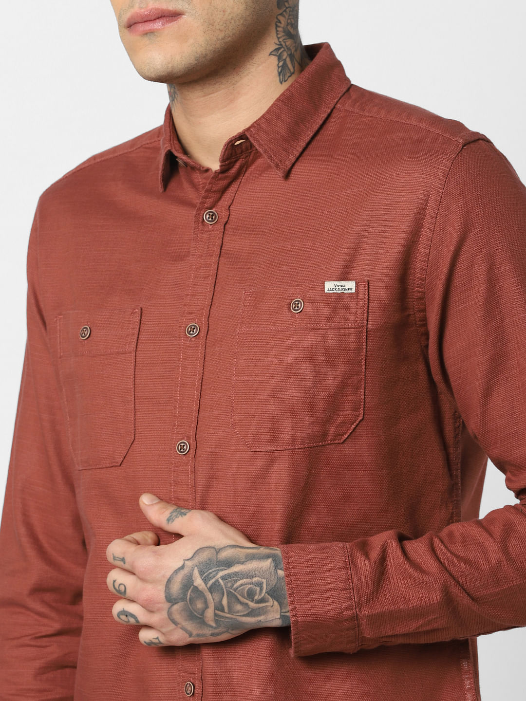 Brown Full Sleeves Shirt