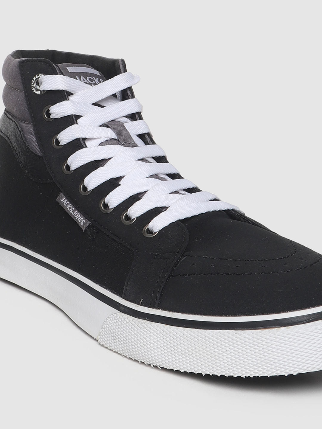 Black High-Top Sneakers